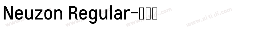 Neuzon Regular字体转换